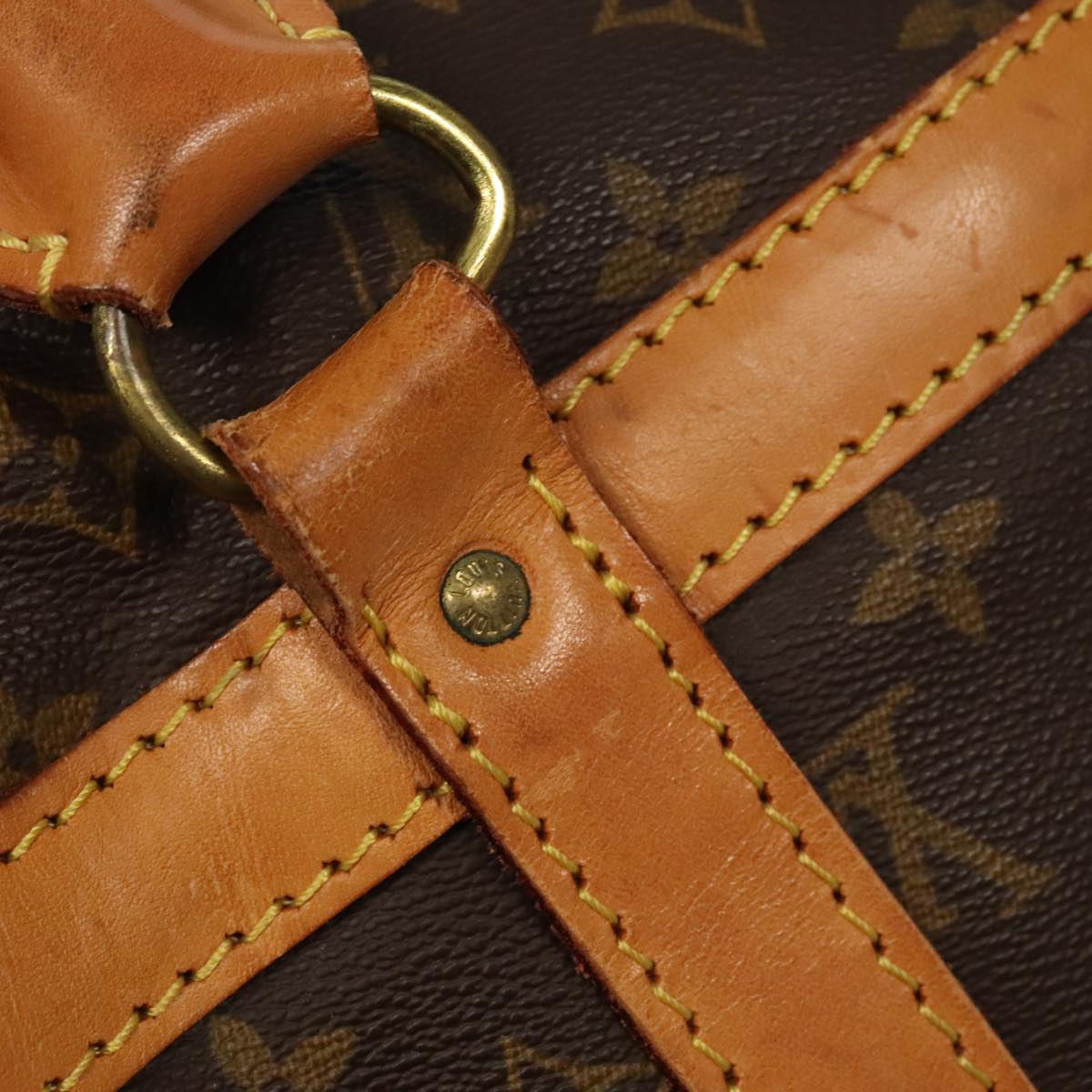 LOUIS VUITTON Monogram Sac Chasseur 55 Boston Bag M41922 LV Auth bs20197