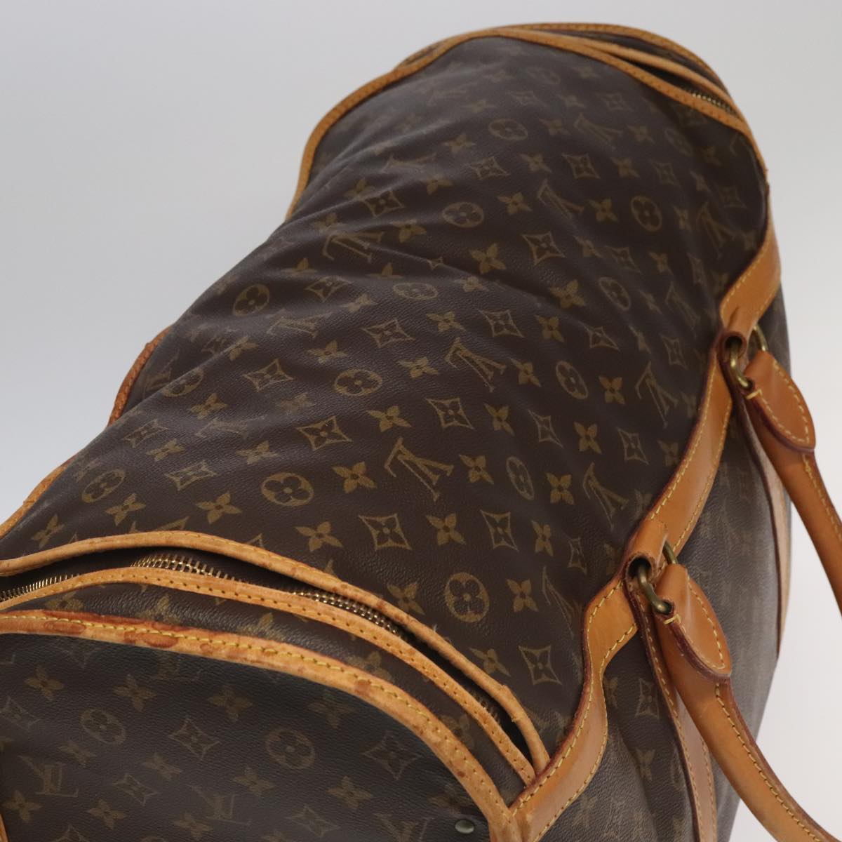 LOUIS VUITTON Monogram Sac Chasseur 55 Boston Bag M41922 LV Auth bs20197