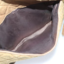 CHANEL Matelasse Shoulder Bag Canvas Beige CC Auth bs20198-22