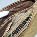 CHANEL Matelasse Shoulder Bag Canvas Beige CC Auth bs20198-12