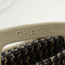 CHANEL Hand Bag Canvas 2way Black Silver CC Auth bs20203-19