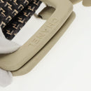 CHANEL Hand Bag Canvas 2way Black Silver CC Auth bs20203-7