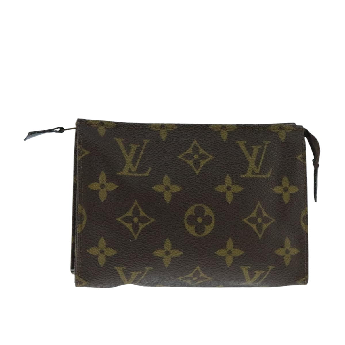 LOUIS VUITTON Monogram Poche Toilette 15 Pouch Vintage M47546 LV Auth bs20214