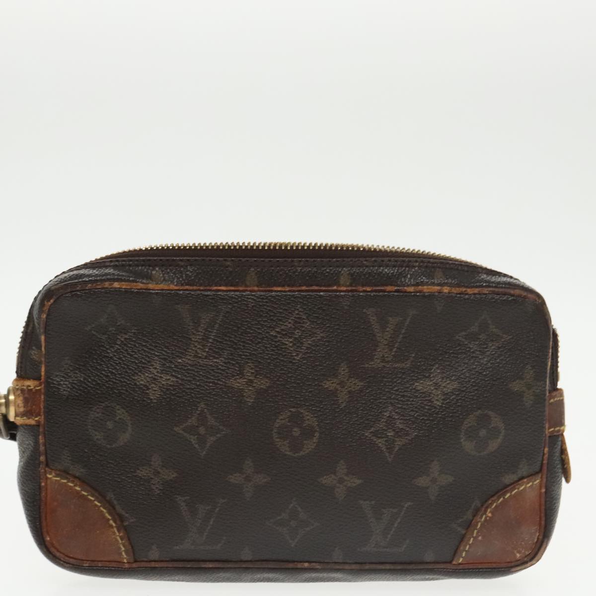 LOUIS VUITTON Monogram Clutch Bag 2Set LV Auth bs20215