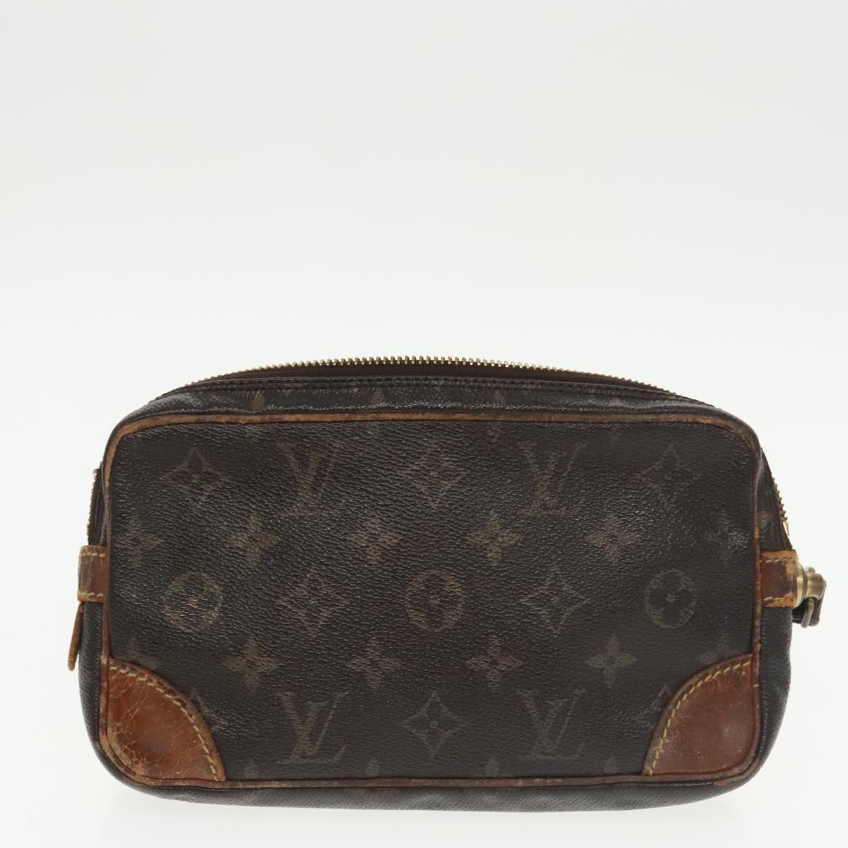 LOUIS VUITTON Monogram Clutch Bag 2Set LV Auth bs20215