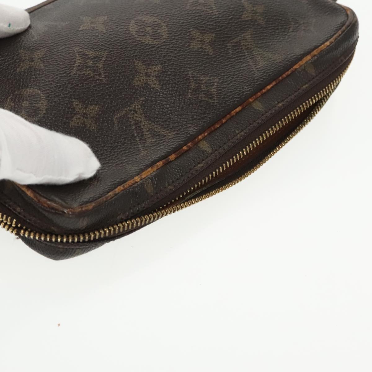 LOUIS VUITTON Monogram Clutch Bag 2Set LV Auth bs20215