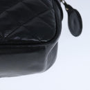 CHANEL Matelasse Chain Shoulder Bag Lamb Skin Black Gold CC Auth bs20231-18