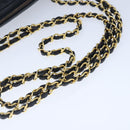 CHANEL Matelasse Chain Shoulder Bag Lamb Skin Black Gold CC Auth bs20231-7