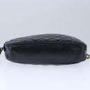CHANEL Matelasse Chain Shoulder Bag Lamb Skin Black Gold CC Auth bs20231-5
