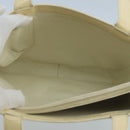 CHANEL Tote Bag Enamel White CC Auth bs20237-9