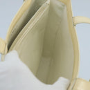 CHANEL Tote Bag Enamel White CC Auth bs20237-21