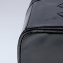 CHANEL Vanity Pouch Enamel Black Gold CC Auth bs20242-15