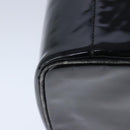 CHANEL Vanity Pouch Enamel Black Gold CC Auth bs20242-17