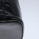 CHANEL Vanity Pouch Enamel Black Gold CC Auth bs20242-18