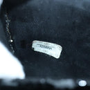 CHANEL Vanity Pouch Enamel Black Gold CC Auth bs20242-11