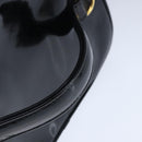 CHANEL Vanity Pouch Enamel Black Gold CC Auth bs20242-7