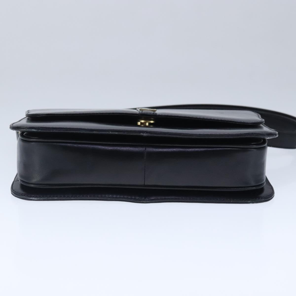 GIVENCHY Shoulder Bag Leather Black Auth bs20247