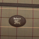 Burberrys Nova Check Clutch Bag Canvas Beige Brown Auth bs20256-17