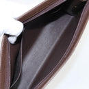 Burberrys Nova Check Clutch Bag Canvas Beige Brown Auth bs20256-10