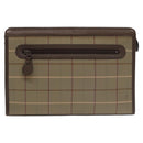 Burberrys Nova Check Clutch Bag Canvas Beige Brown Auth bs20256-2