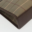Burberrys Nova Check Clutch Bag Canvas Beige Brown Auth bs20256-14