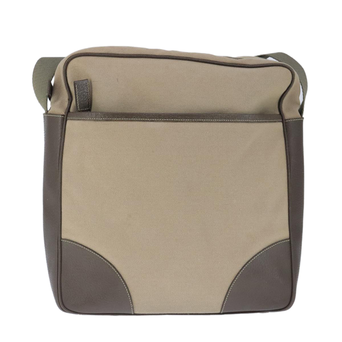 PRADA Shoulder Bag Canvas Beige Auth bs20266 - 0