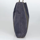 HERMES Fourre Tout cabas Tote Bag Canvas Navy Khaki Auth bs20268-4