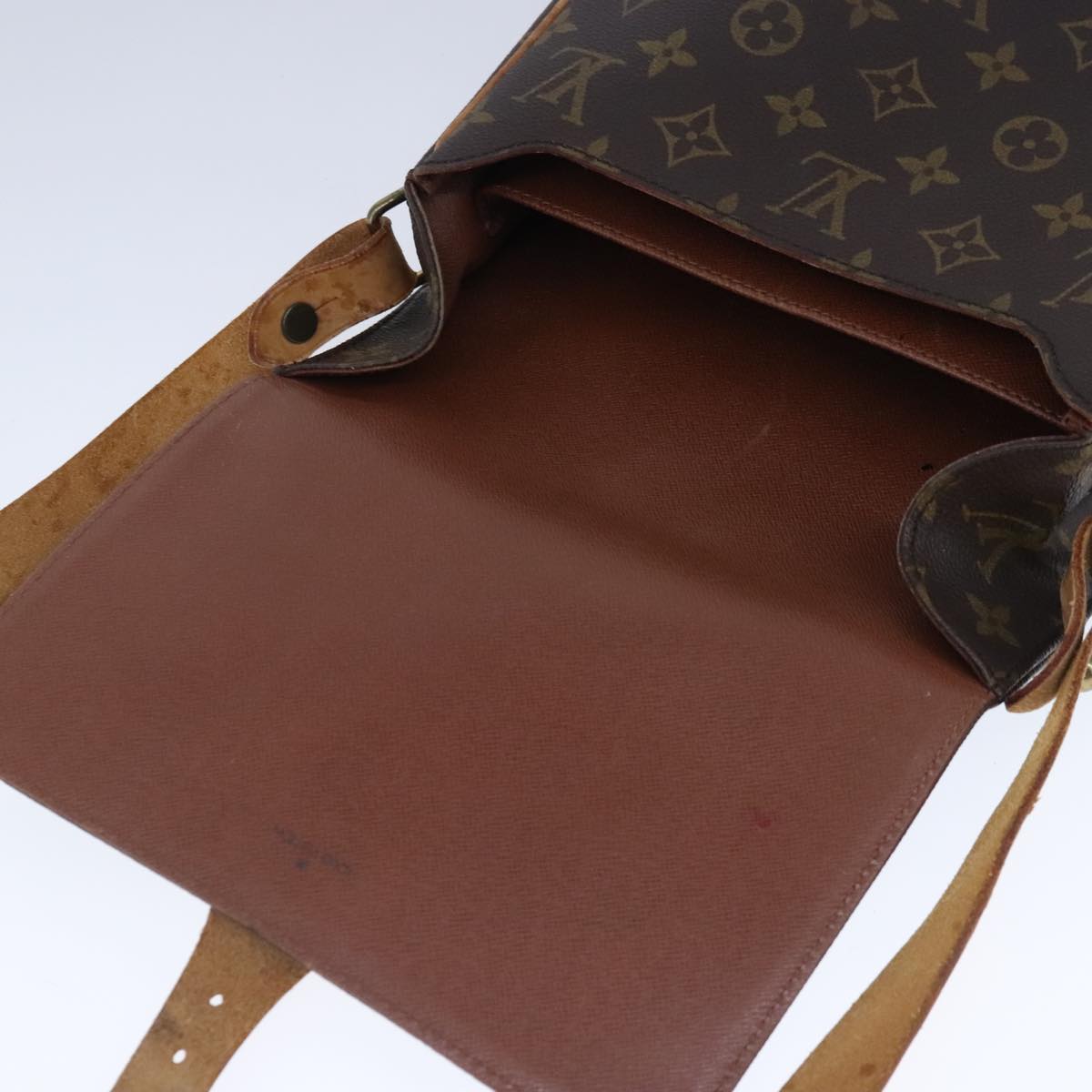 LOUIS VUITTON Monogram Cartouchiere MM Shoulder Bag M51253 LV Auth bs20280