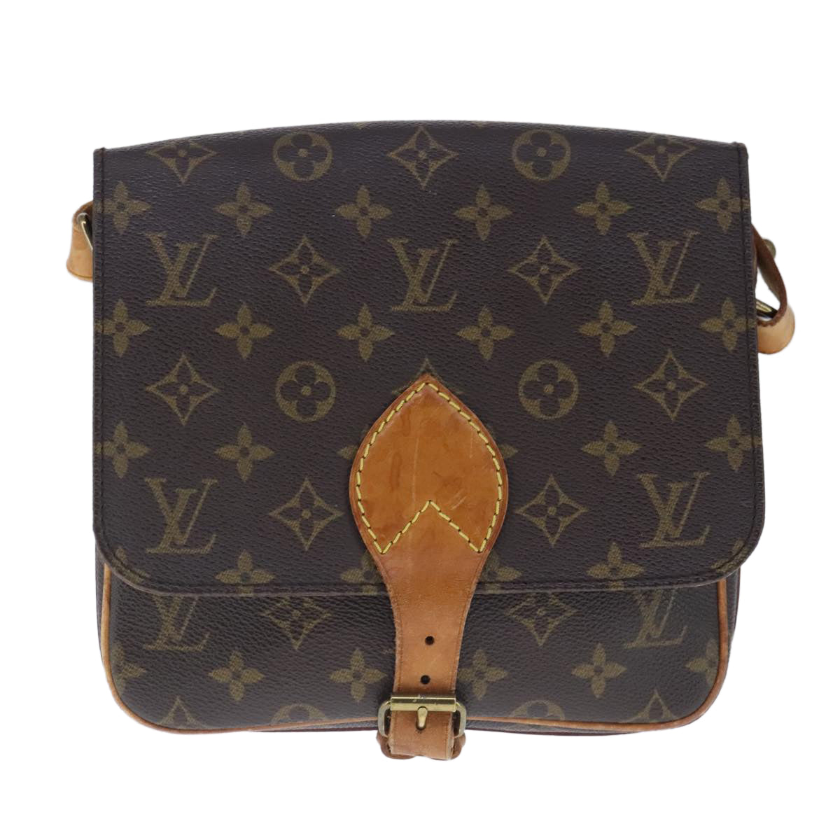 LOUIS VUITTON Monogram Cartouchiere MM Shoulder Bag M51253 LV Auth bs20280 - 0