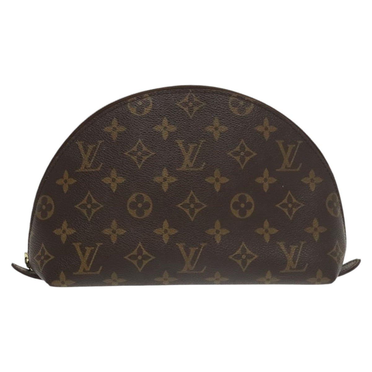 LOUIS VUITTON Monogram Trousse Demi Ronde Cosmetic Pouch M47520 LV Auth bs20282 - 0