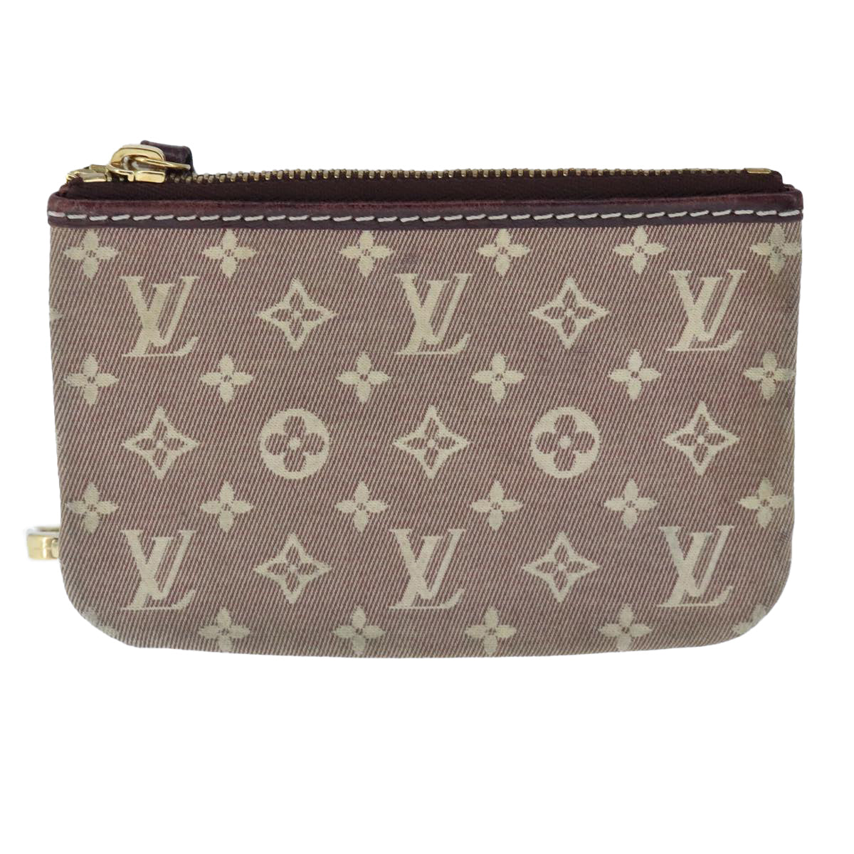 LOUIS VUITTON Monogram Idylle Pochette Cles Coin Purse Sepia M62996 Auth bs20289 - 0