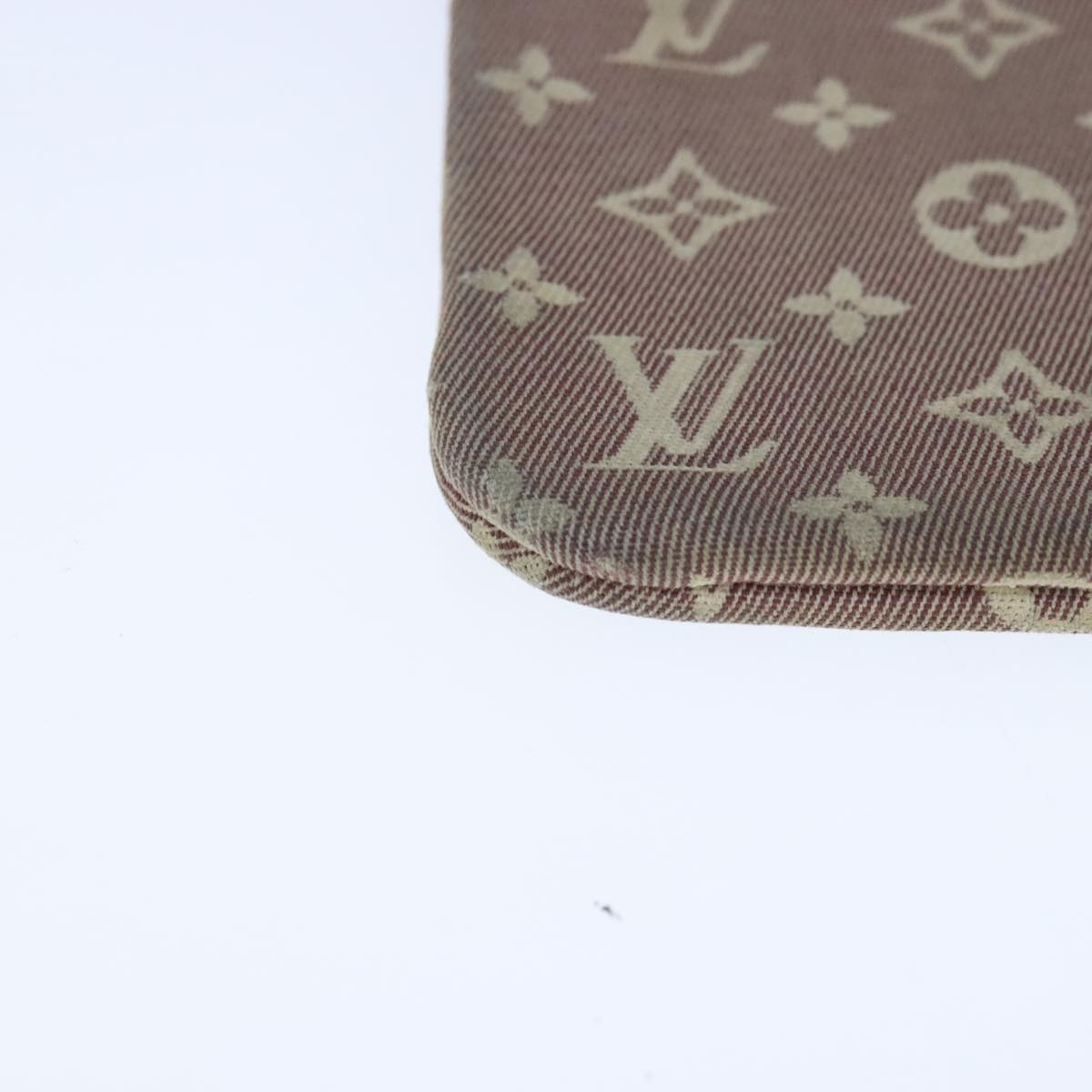 LOUIS VUITTON Monogram Idylle Pochette Cles Coin Purse Sepia M62996 Auth bs20289