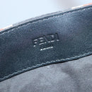 FENDI Tote Bag Nylon Red Silver Auth bs20291-18