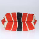 FENDI Tote Bag Nylon Red Silver Auth bs20291-5