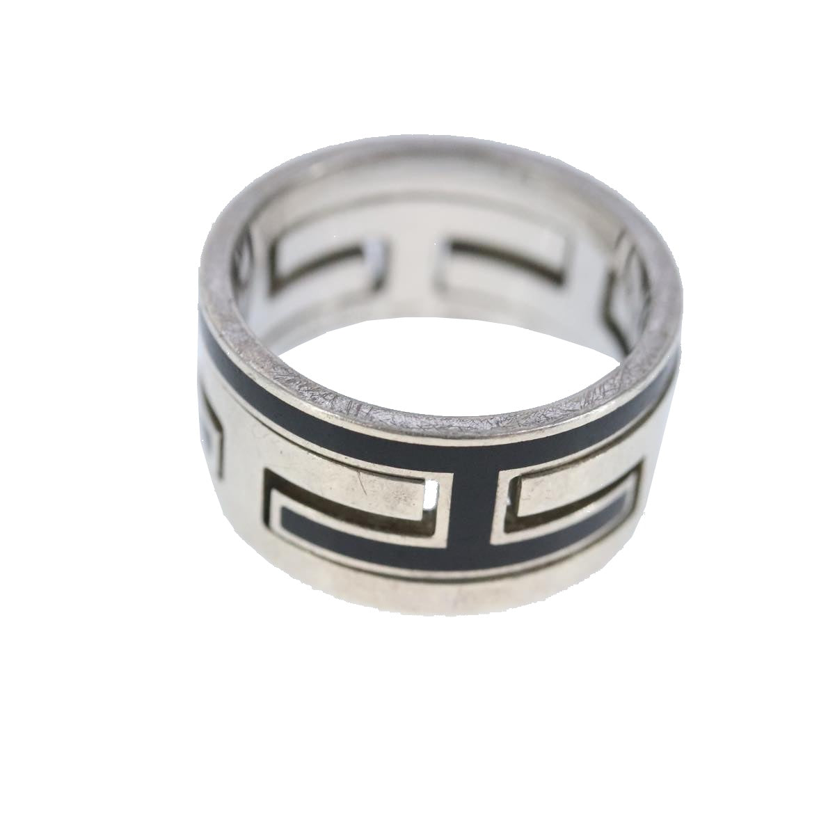 HERMES Move Ash Ring Ag925 Silver Auth bs20301