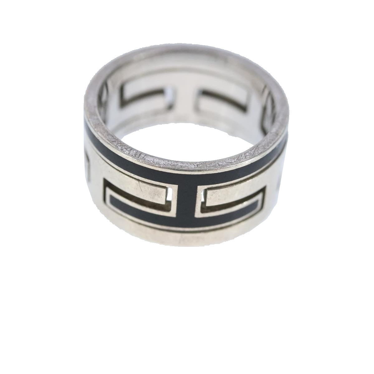 HERMES Move Ash Ring Ag925 Silver Auth bs20301 - 0