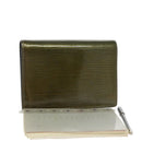 LOUIS VUITTON Cyber Epi Agenda PM Day Planner Cover Green M99080 LV Auth bs20318-1