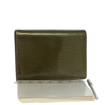 LOUIS VUITTON Cyber Epi Agenda PM Day Planner Cover Green M99080 LV Auth bs20318