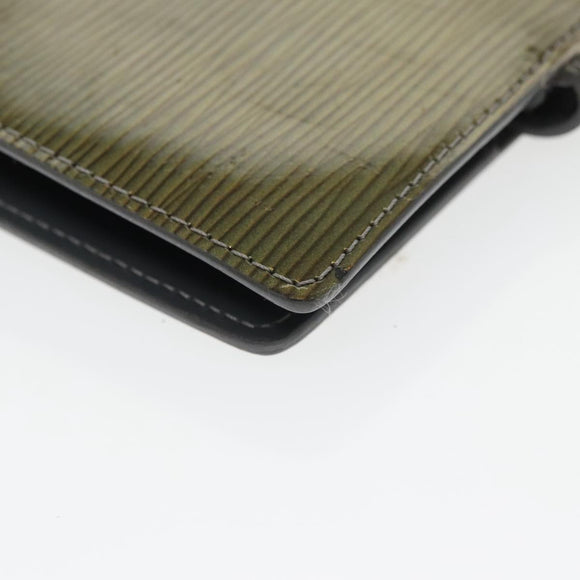 LOUIS VUITTON Cyber Epi Agenda PM Day Planner Cover Green M99080 LV Auth bs20318