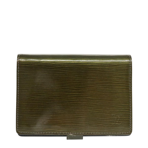 LOUIS VUITTON Cyber Epi Agenda PM Day Planner Cover Green M99080 LV Auth bs20318