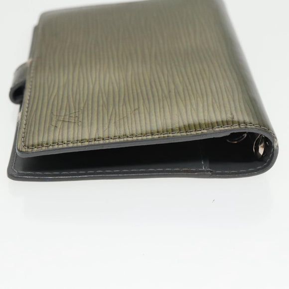 LOUIS VUITTON Cyber Epi Agenda PM Day Planner Cover Green M99080 LV Auth bs20318