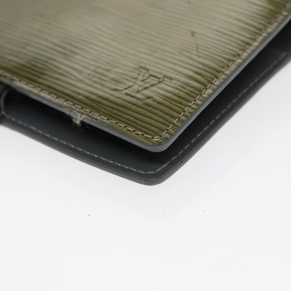 LOUIS VUITTON Cyber Epi Agenda PM Day Planner Cover Green M99080 LV Auth bs20318