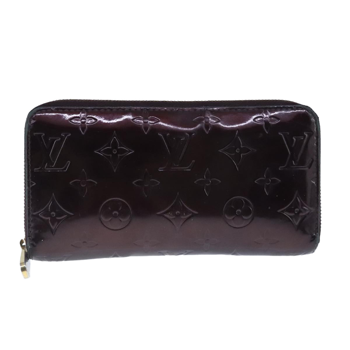 LOUIS VUITTON Monogram Vernis Zippy Wallet Wallet Amarante M93522 Auth bs20319 - 0