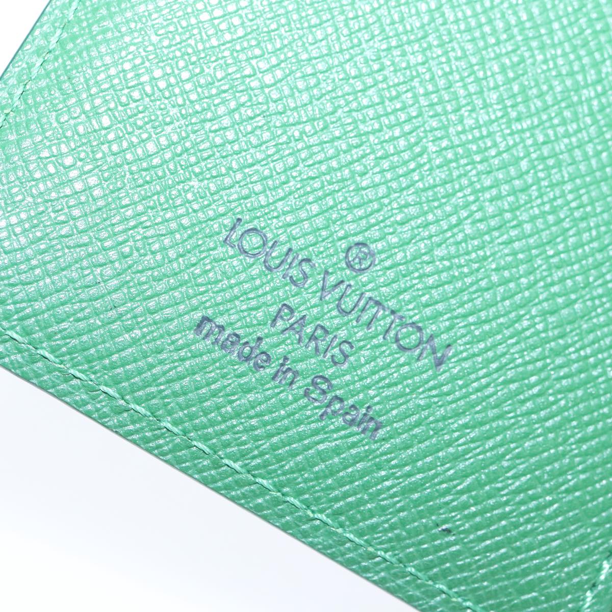 LOUIS VUITTON Epi Agenda PM Day Planner Cover Green R20054 LV Auth bs20320