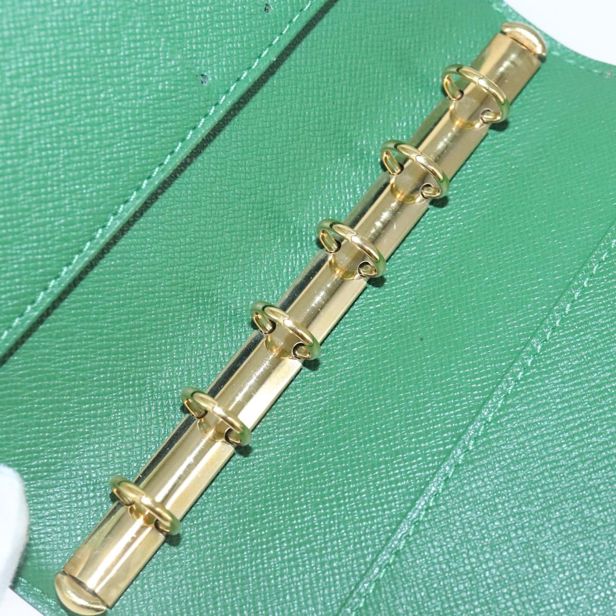 LOUIS VUITTON Epi Agenda PM Day Planner Cover Green R20054 LV Auth bs20320