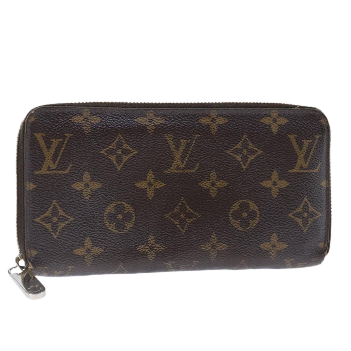 LOUIS VUITTON Monogram Zippy Wallet Long Wallet M42616 LV Auth bs20321