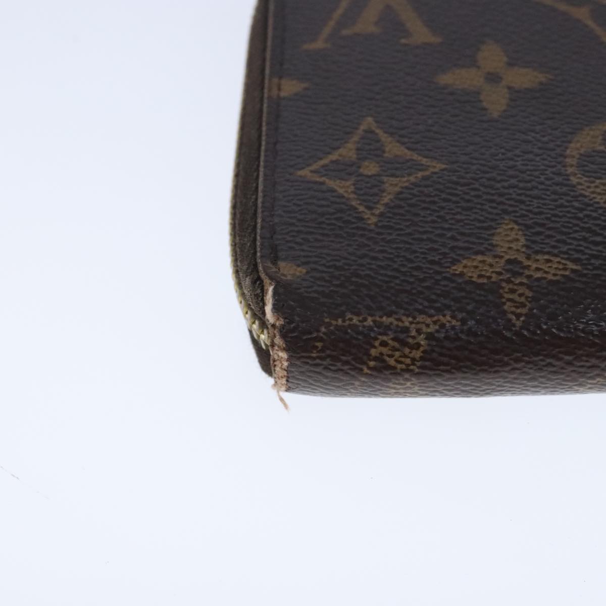 LOUIS VUITTON Monogram Zippy Wallet Long Wallet M42616 LV Auth bs20321