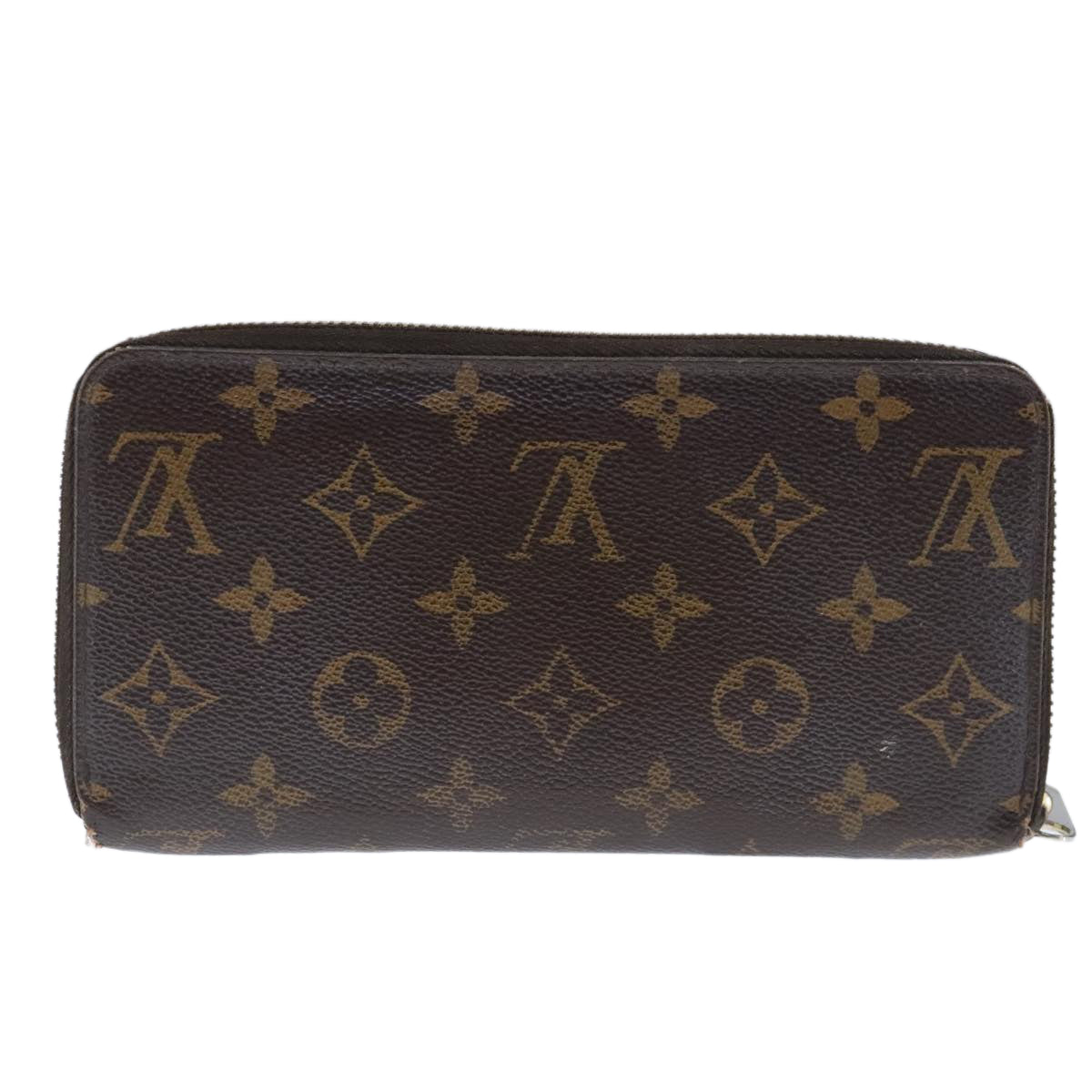 LOUIS VUITTON Monogram Zippy Wallet Long Wallet M42616 LV Auth bs20321