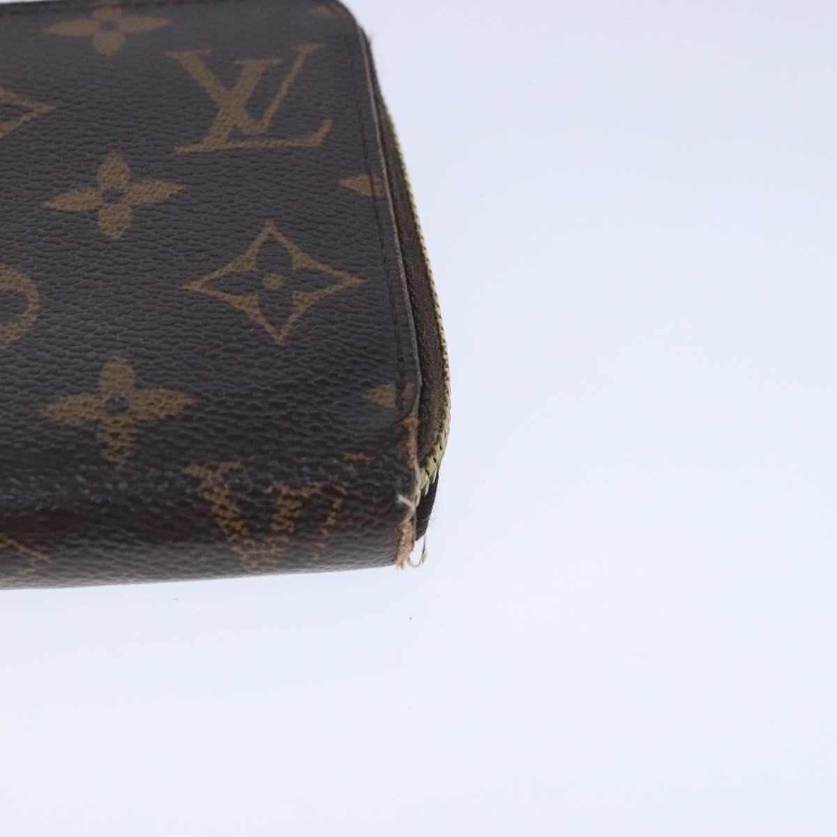 LOUIS VUITTON Monogram Zippy Wallet Long Wallet M42616 LV Auth bs20321