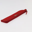 PRADA Sports Pouch Nylon 2 Set Red Beige Auth bs20324-13
